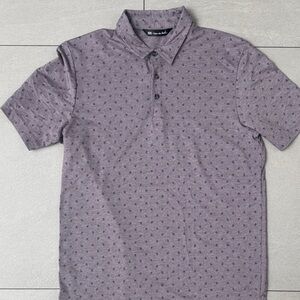 Travis Mathew Heathered Purple Polo Shirt